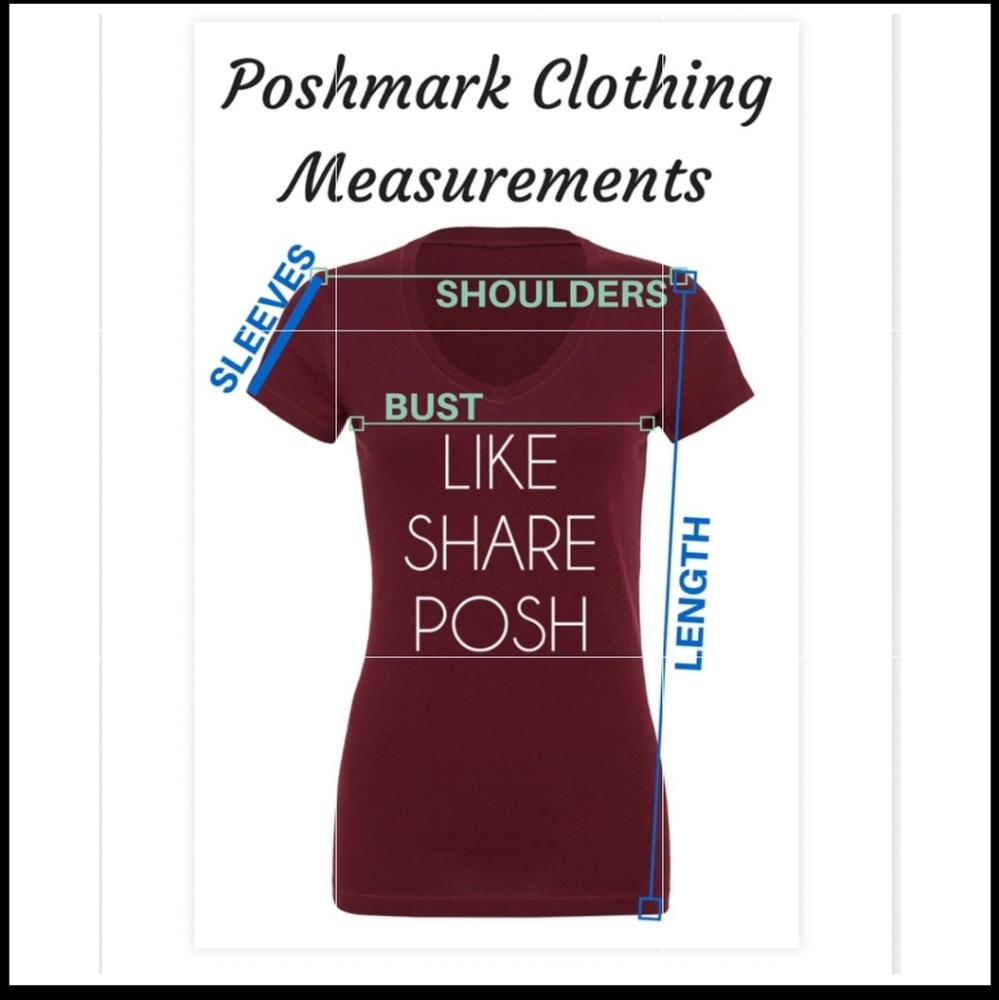 POSHMARK MEASUREMENTS - Picture 2 of 3